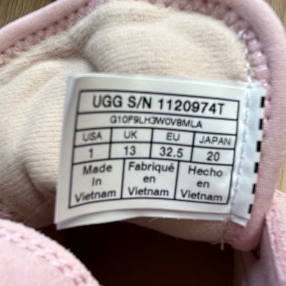 Ugg Rennon Pink & Glitter High Top Suede Sneaker - Picture 5 of 7